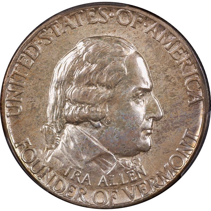 1927 Vermont Commemorative Half (50c) Obverse Image