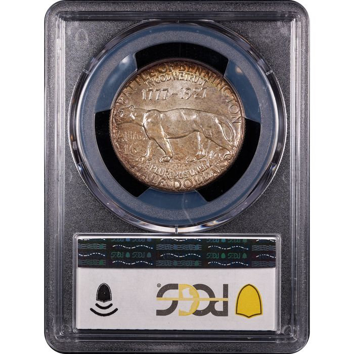 1927 Vermont Commemorative Half (50c) Reverse Slab Image