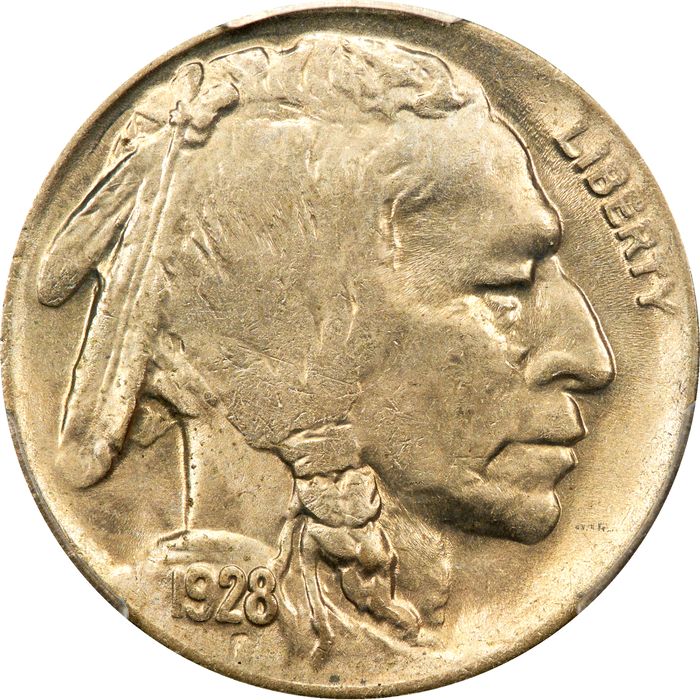 1928-D Buffalo Nickel (5c) Obverse Image