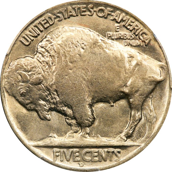 1928-D Buffalo Nickel (5c) Reverse Image