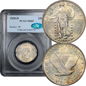 1928-D Standing Liberty Quarter (25c) Composite Image