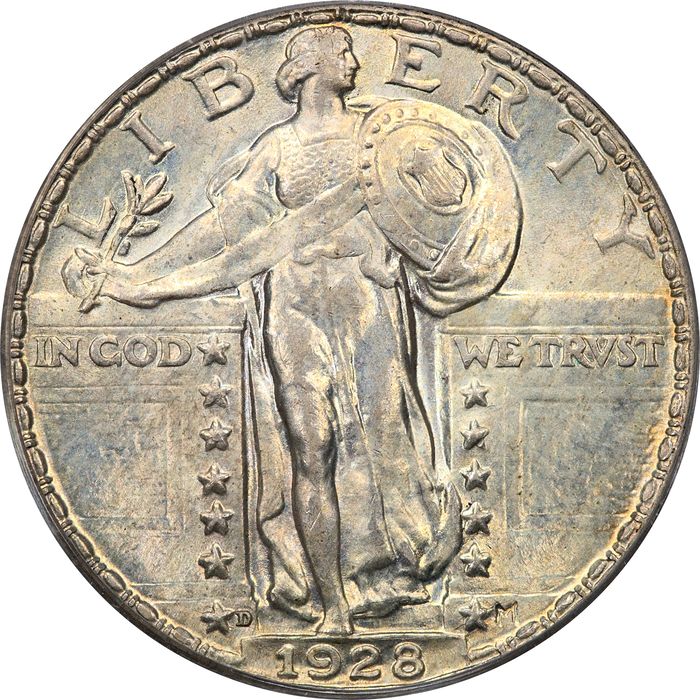 1928-D Standing Liberty Quarter (25c) Obverse Image