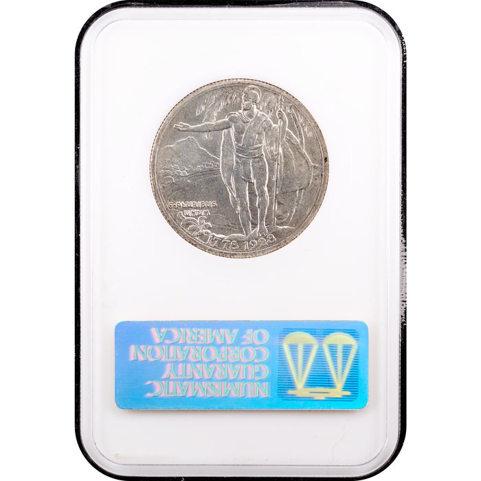 1928 Hawaiian Commemorative Half Dollar (50c) Reverse Slab Image