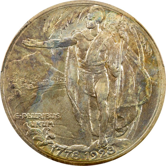 1928 Hawaiian Commemorative Half Dollar (50c) Photo 4