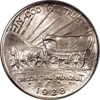 1928 Oregon Commemorative Half Dollar (50c) OGH Photo 4