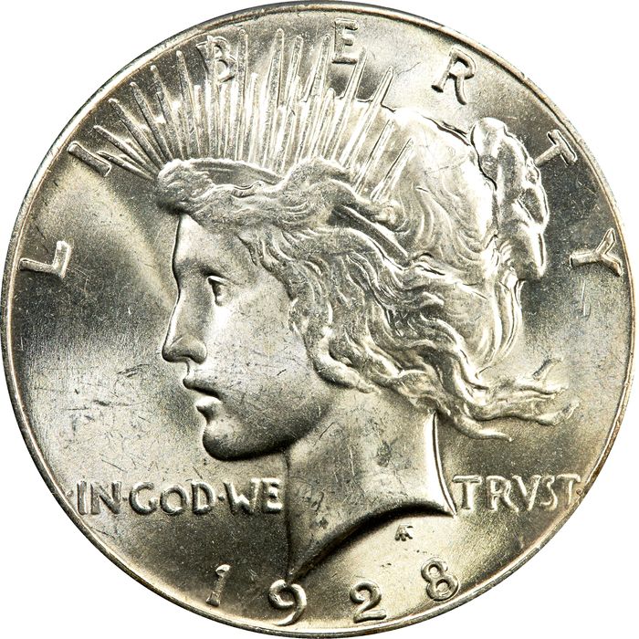 1928 Peace Dollar ($1) Obverse Image
