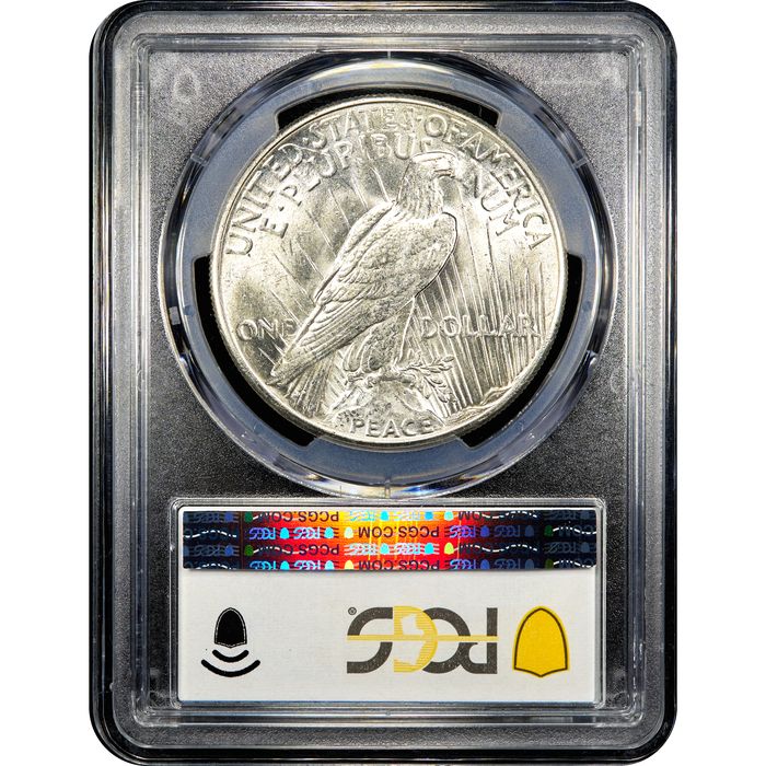1928 Peace Dollar ($1) Reverse Slab Image