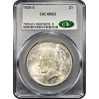 1928-S Peace Dollar ($1) Obverse Image