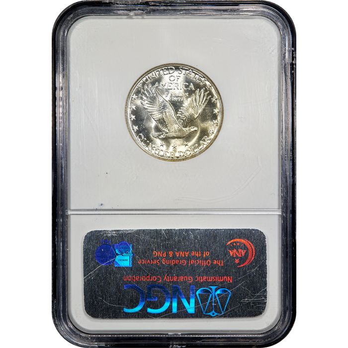 1928-S Standing Liberty Quarter (25c) Reverse Slab Image