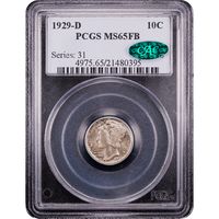 1929-D Mercury Dime (10c) Obverse Slab Image