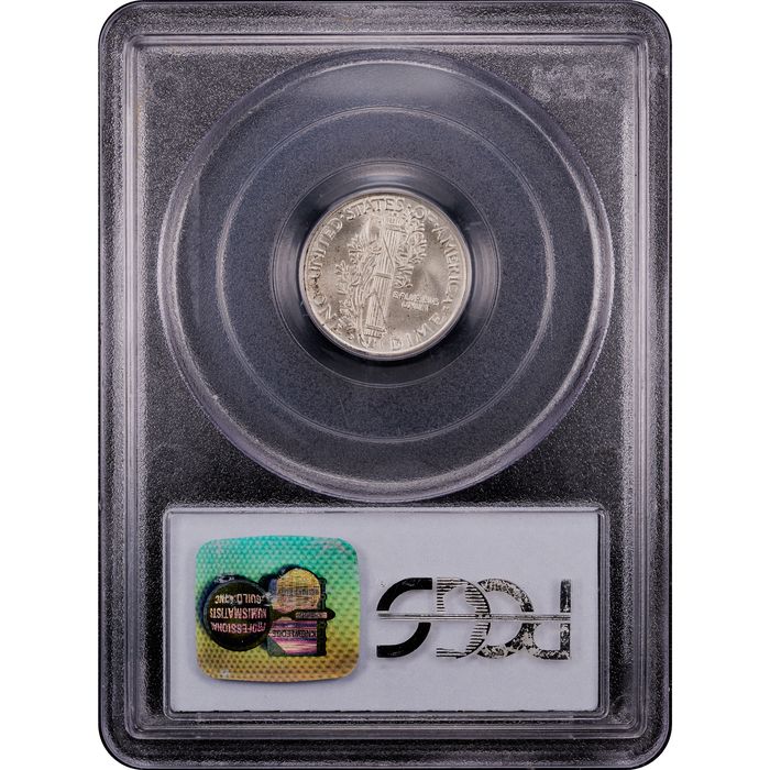 1929-D Mercury Dime (10c) Reverse Slab Image