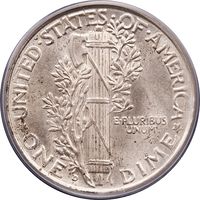 1929-D Mercury Dime (10c) Reverse Image