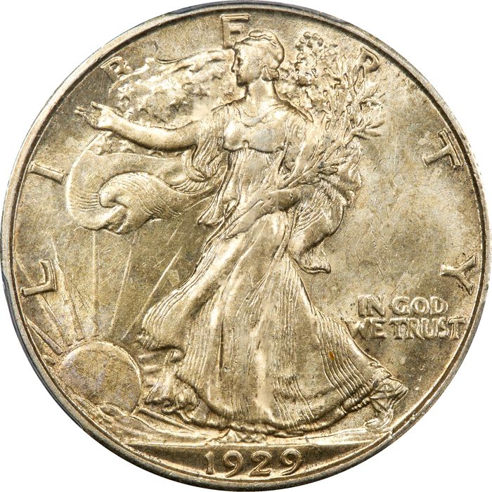 1929-D Walking Liberty Half Dollar (50c) Obverse Image