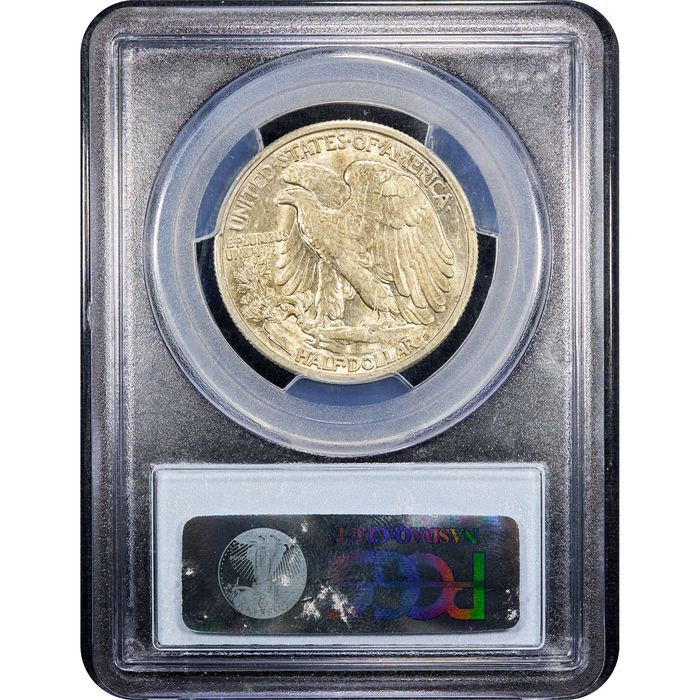 1929-D Walking Liberty Half Dollar (50c) Reverse Slab Image