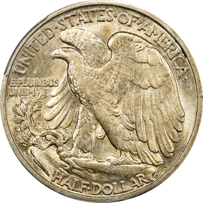 1929-D Walking Liberty Half Dollar (50c) Reverse Image