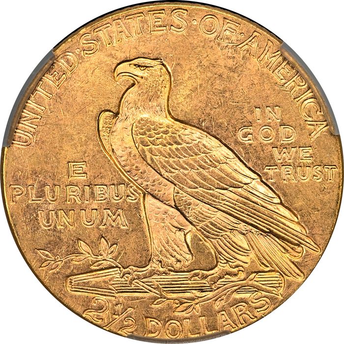 1929 Indian Gold Quarter Eagle ($2.50) Reverse Image