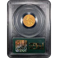 1929 Indian Gold Quarter Eagle ($2.50) OGH Reverse Slab Image