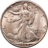 1929-S Walking Liberty Half Dollar (50c) Obverse Image