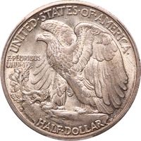 1929-S Walking Liberty Half Dollar (50c) Reverse Image