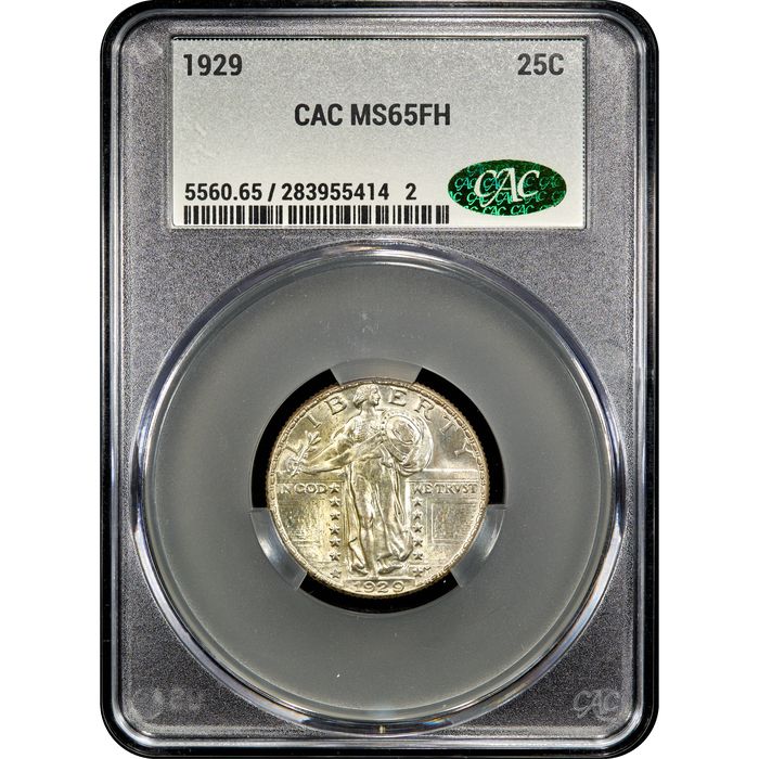 1929 Standing Liberty Quarter (25c) Obverse Slab Image