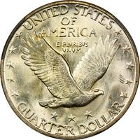 1929 Standing Liberty Quarter (25c) Reverse Image