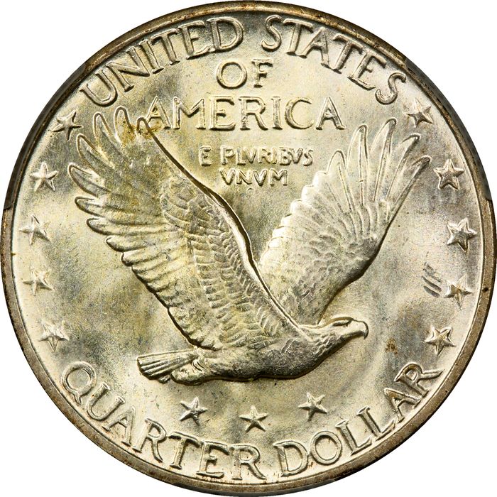 1929 Standing Liberty Quarter (25c) Reverse Image