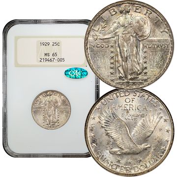1929 Standing Liberty Quarter (25c) Composite Image