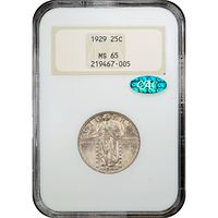 1929 Standing Liberty Quarter (25c) Obverse Slab Image