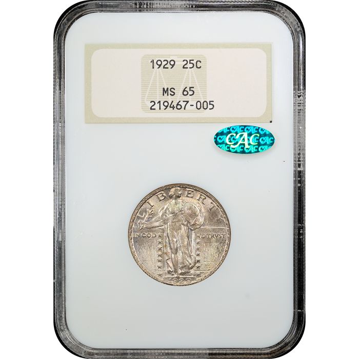 1929 Standing Liberty Quarter (25c) Obverse Slab Image
