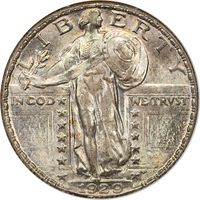 1929 Standing Liberty Quarter (25c) Obverse Image