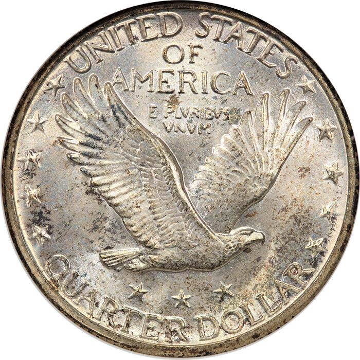 1929 Standing Liberty Quarter (25c) Reverse Image