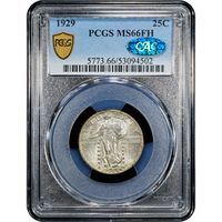 1929 Standing Liberty Quarter (25c) Obverse Slab Image