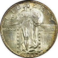 1929 Standing Liberty Quarter (25c) Obverse Image