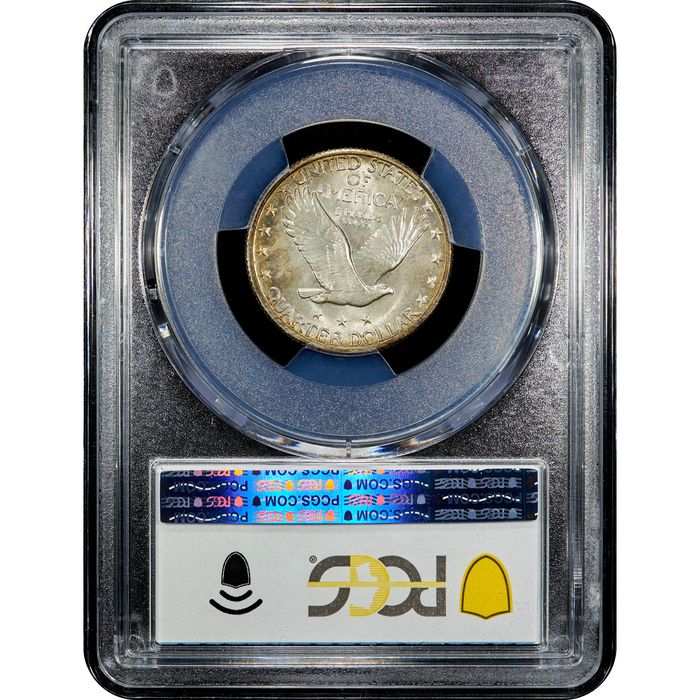 1929 Standing Liberty Quarter (25c) Reverse Slab Image