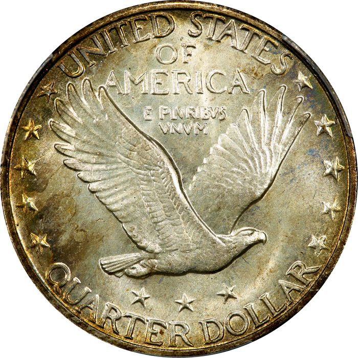 1929 Standing Liberty Quarter (25c) Reverse Image