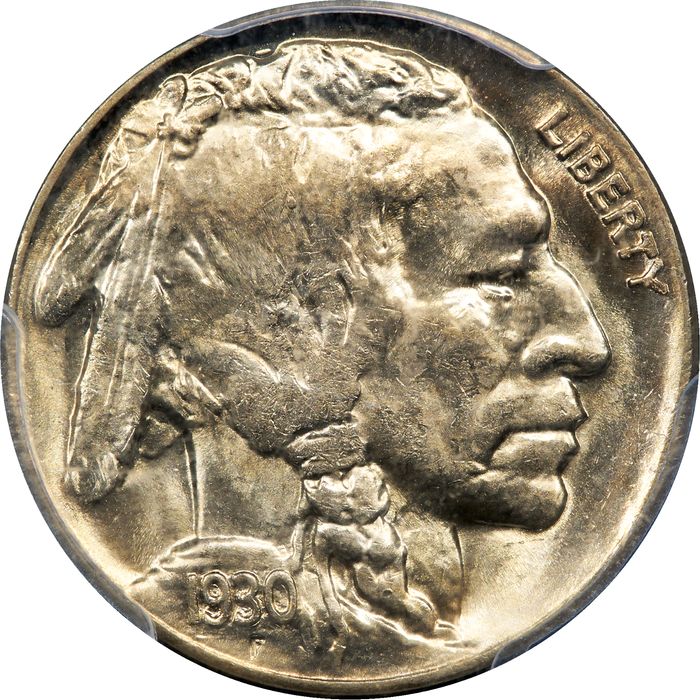 1930 Buffalo Nickel (5c) DDR FS-801 Photo 3