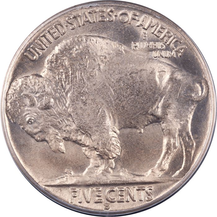 1930-S Buffalo Nickel (5c) Reverse Image