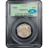 1930 Standing Liberty Quarter (25c) OGH Obverse Slab Image