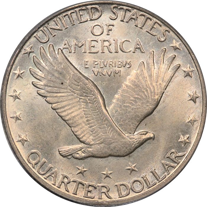 1930 Standing Liberty Quarter (25c) OGH Reverse Image