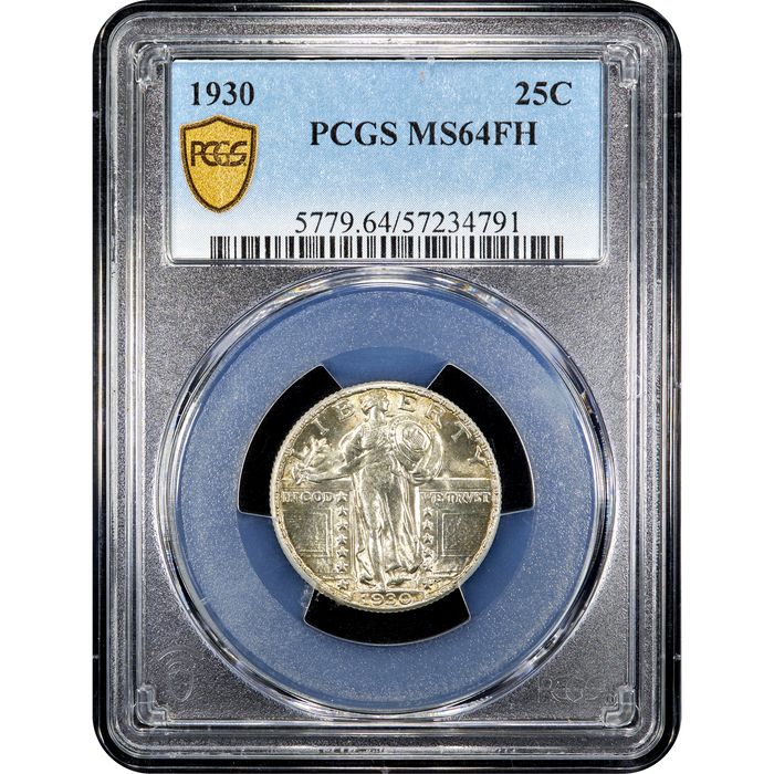 1930 Standing Liberty Quarter (25c) Obverse Slab Image