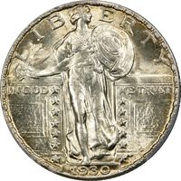 1930 Standing Liberty Quarter (25c) Obverse Image
