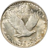 1930 Standing Liberty Quarter (25c) Reverse Image