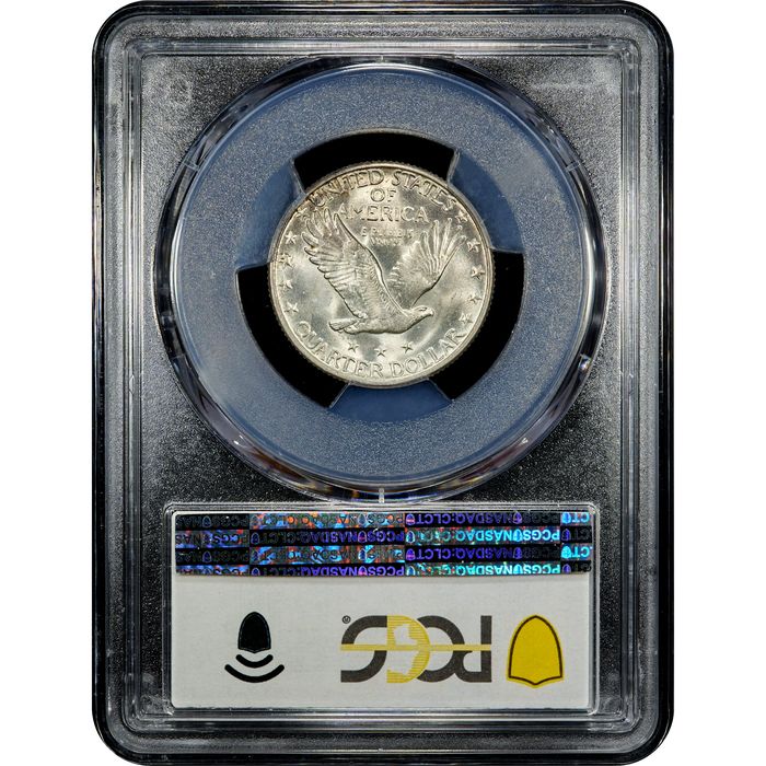 1930 Standing Liberty Quarter (25c) Reverse Slab Image