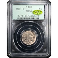 1931-S Buffalo Nickel (5c) OGH Obverse Slab Image