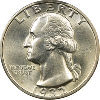 1932-D Washington Quarter (25c) Obverse Image