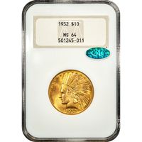 1932 Indian Gold Eagle ($10) Obverse Image