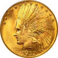 1932 Indian Gold Eagle ($10) Photo 3