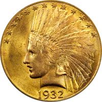 1932 Indian Gold Eagle ($10) Photo 3