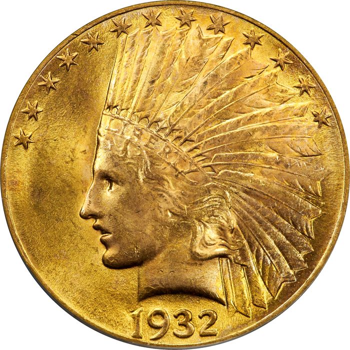 1932 Indian Gold Eagle ($10) Photo 3