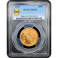1932 Indian Gold Eagle ($10) Obverse Slab Image